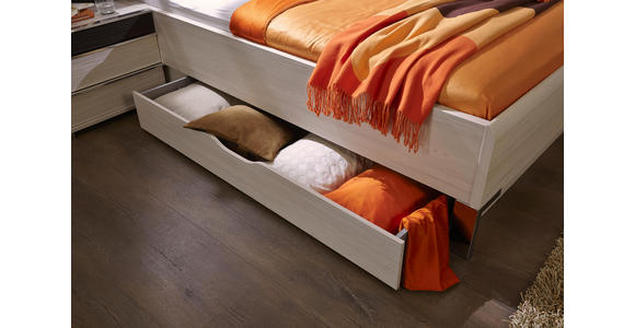 BETTANLAGE 180/200 cm in Braun, Lärchefarben - Lärchefarben/Braun, Design, Holzwerkstoff/Textil (180/200cm) - Dieter Knoll
