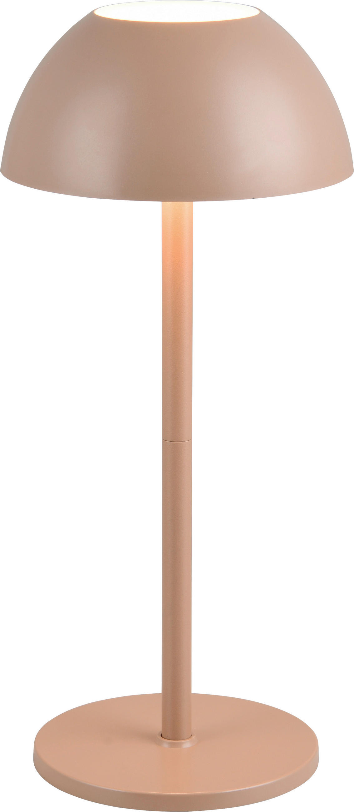 AKKU-TISCHLEUCHTE - Braun, Basics, Kunststoff (30,0/13,5cm)