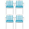 GARTENSESSEL-SET Aluminium Petrol, Alufarben  - Petrol/Alufarben, Design, Kunststoff/Metall (57/85/57cm) - FIAM