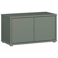 GARDEROBENBANK - Salbeigrün/Grau, MODERN, Kunststoff (74,5/41,5/34,9cm) - Carryhome