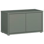 GARDEROBENBANK - Salbeigrün/Grau, MODERN, Kunststoff (74,5/41,5/34,9cm) - Carryhome