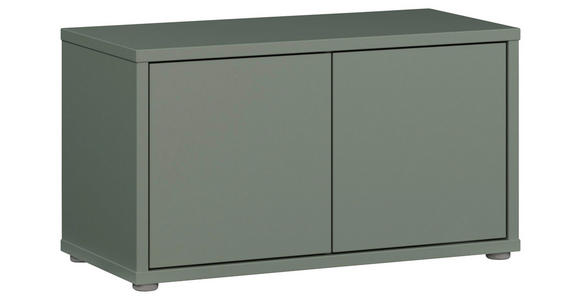 GARDEROBENBANK - Salbeigrün/Grau, MODERN, Kunststoff (74,5/41,5/34,9cm) - Carryhome
