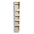 SCHUHSCHRANK  in 29/175/12 cm  - Creme, Design, Glas/Metall (29/175/12cm) - Xora