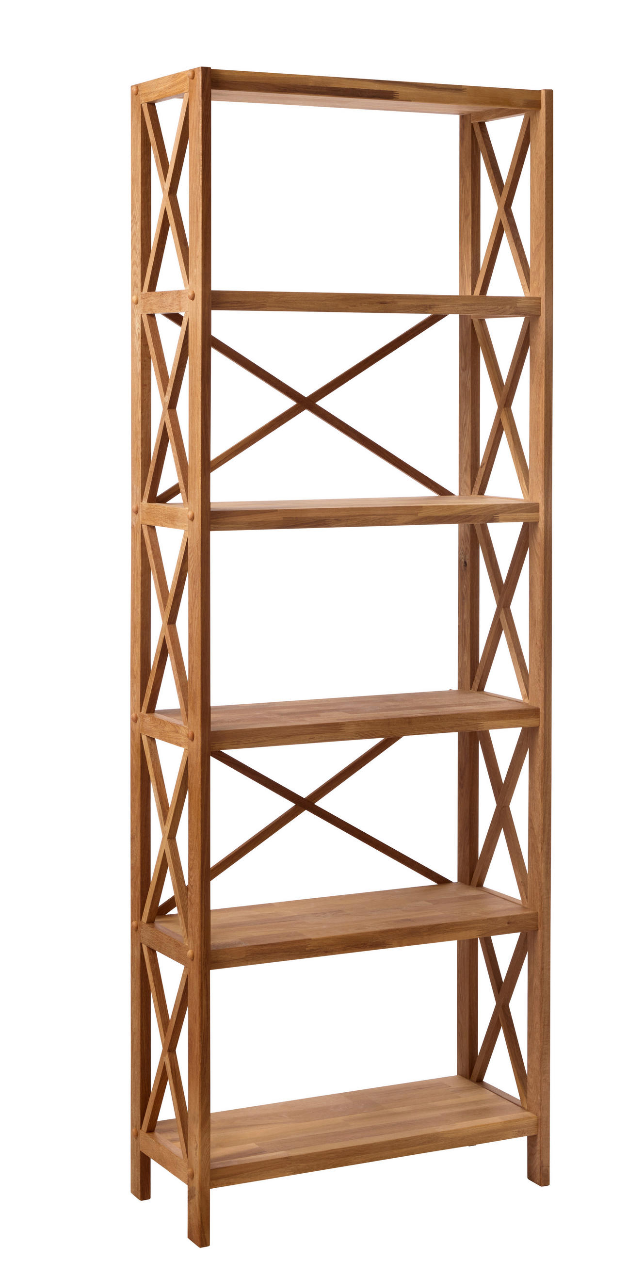 Livetastic Regal X-Shelf Unit 6 Shelves H198 CM Esche