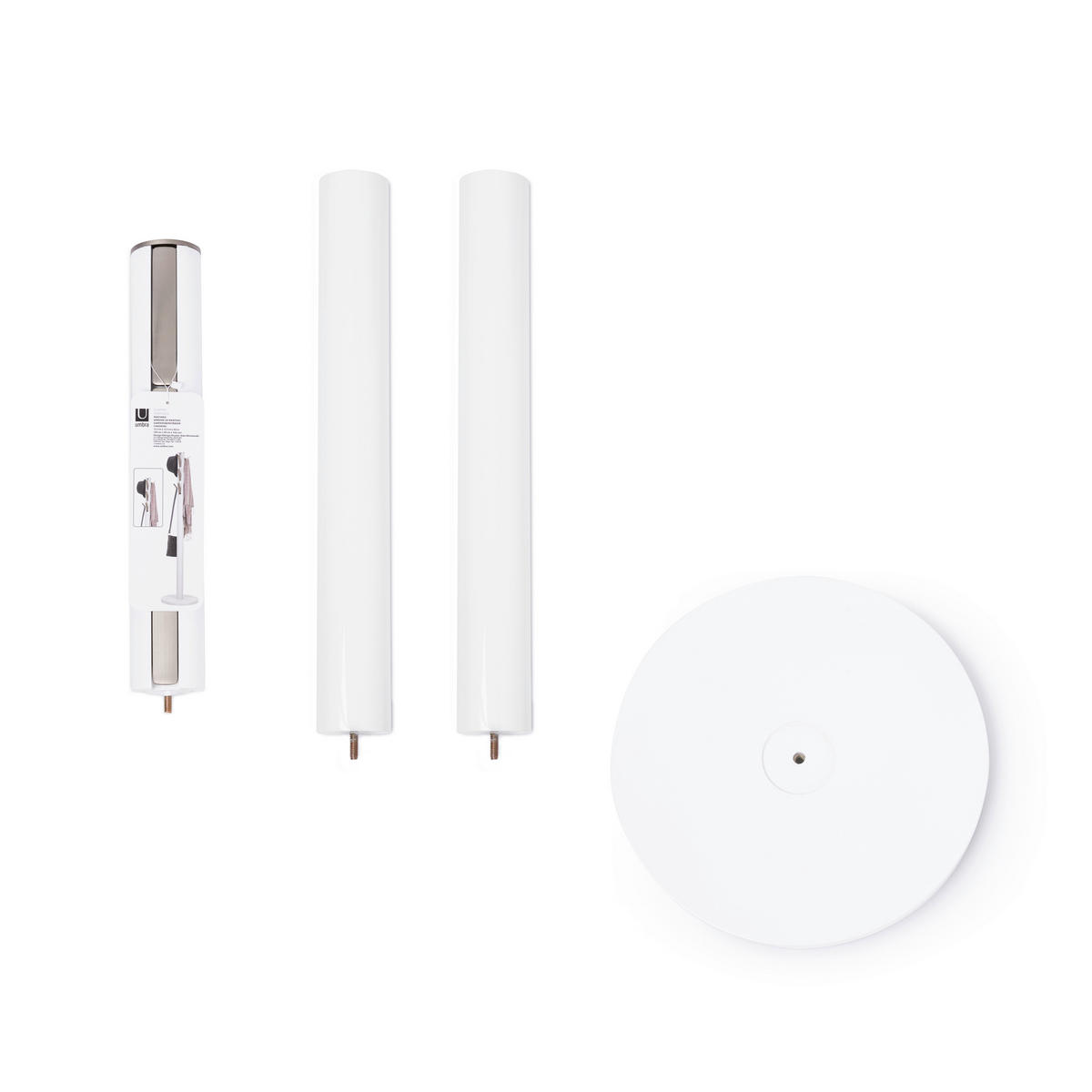 KLEIDERSTÄNDER in Weiß 40/168/40 cm   - Weiß, Basics, Holz (40/168/40cm) - Umbra