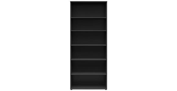 REGAL Graphitfarben - Anthrazit/Graphitfarben, MODERN, Holzwerkstoff/Kunststoff (80/195/40cm) - Carryhome