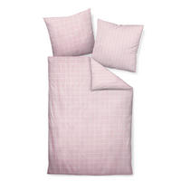 WENDEBETTWÄSCHE Giulietta Makosatin 155/220 cm  - Rosa/Weiß, KONVENTIONELL, Textil (155/220cm) - Janine