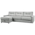ECKSOFA Grau Webstoff  - Schwarz/Grau, KONVENTIONELL, Kunststoff/Textil (160/270cm) - Carryhome