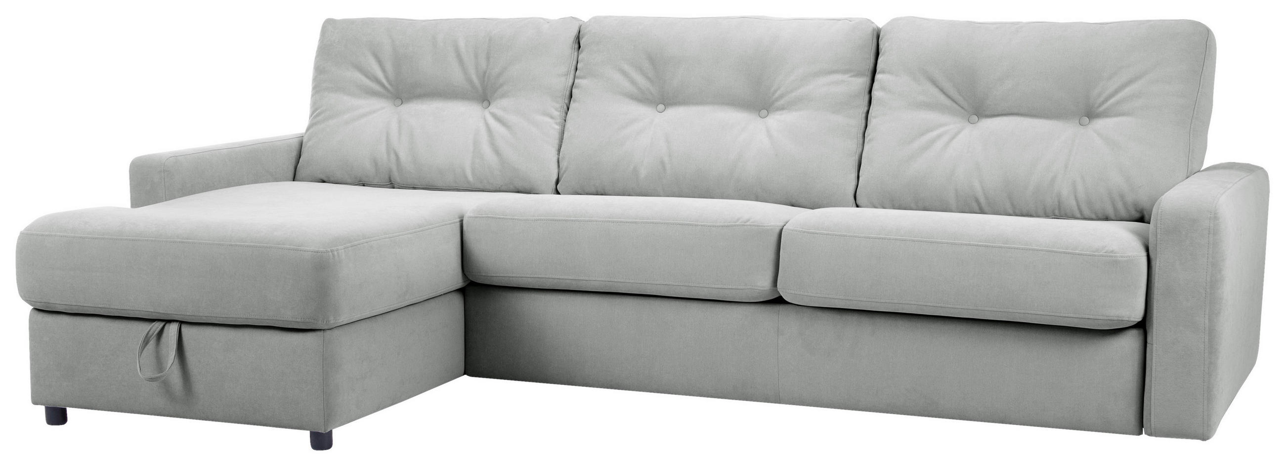 ECKSOFA Grau Webstoff  - Schwarz/Grau, KONVENTIONELL, Kunststoff/Textil (160/270cm) - Carryhome