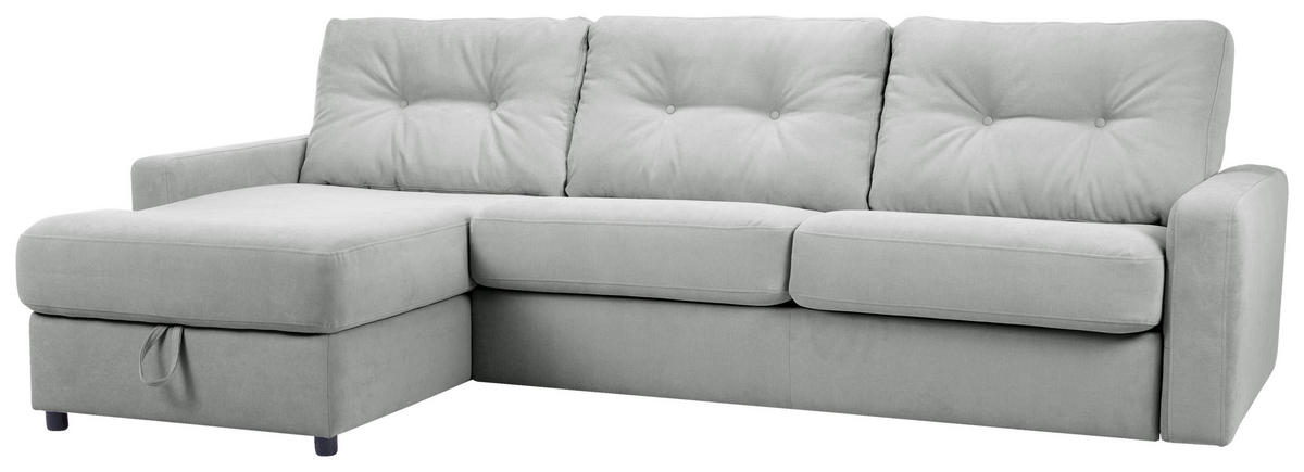 ECKSOFA Grau Webstoff  - Schwarz/Grau, KONVENTIONELL, Kunststoff/Textil (160/270cm) - Carryhome
