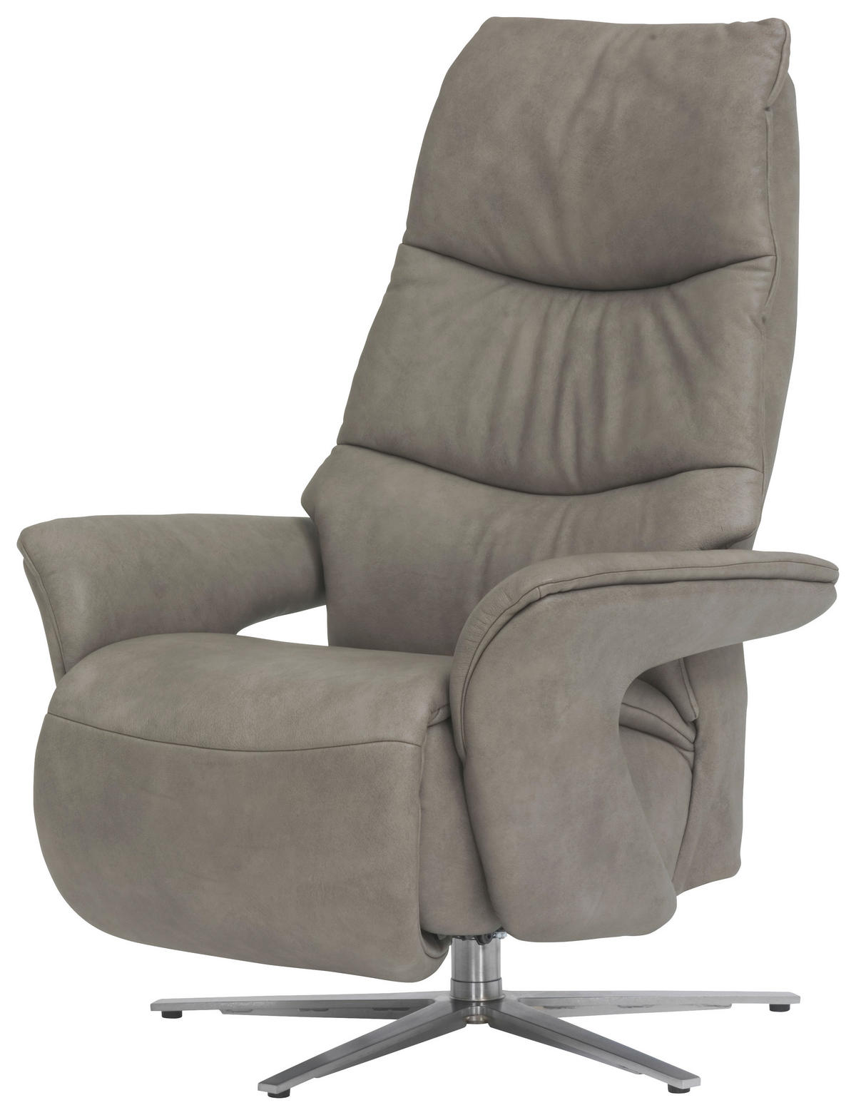 LEŽALNI POČIVALNIK,  siva, črna usnje - siva/črna, Moderno, usnje (72/113/86cm) - Himolla