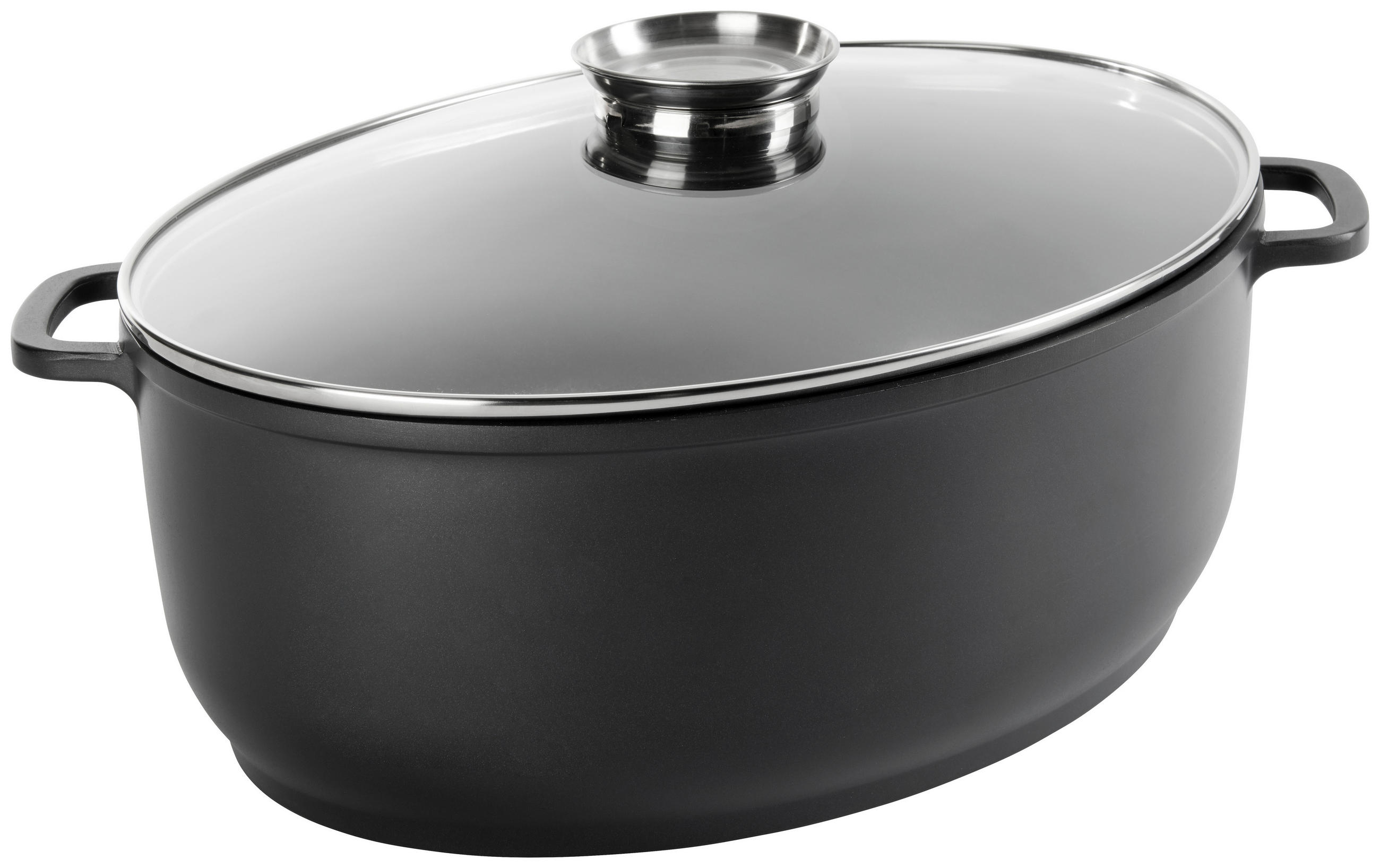 Homeware Profession. Bräter Perfect Cooking Klar, Schwarz, Edelstahl 32x13.3x42 cm