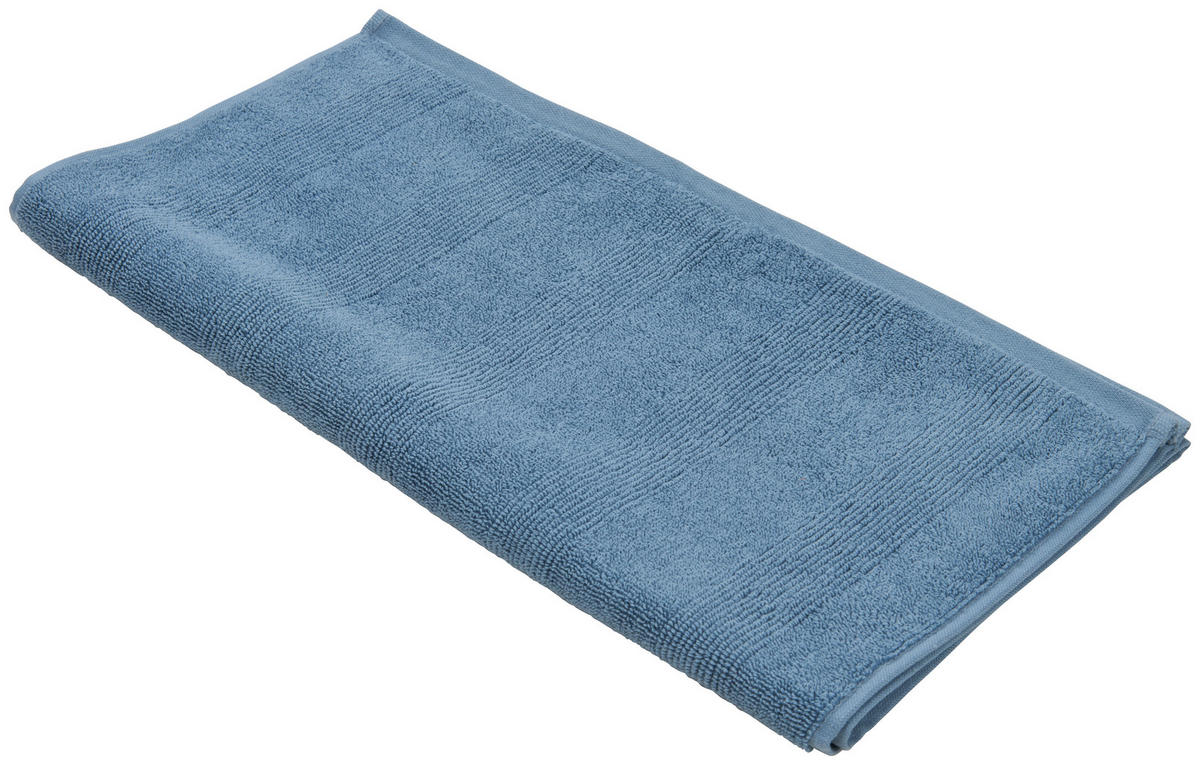 RUČNÍK, modrá - modrá, Basics, textil (50/100/0.5cm) - Bio:Vio