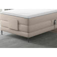 BOXSPRINGBETT 100/200 cm  in Sandfarben  - Sandfarben/Schwarz, Natur, Textil/Metall (100/200cm) - Esposa