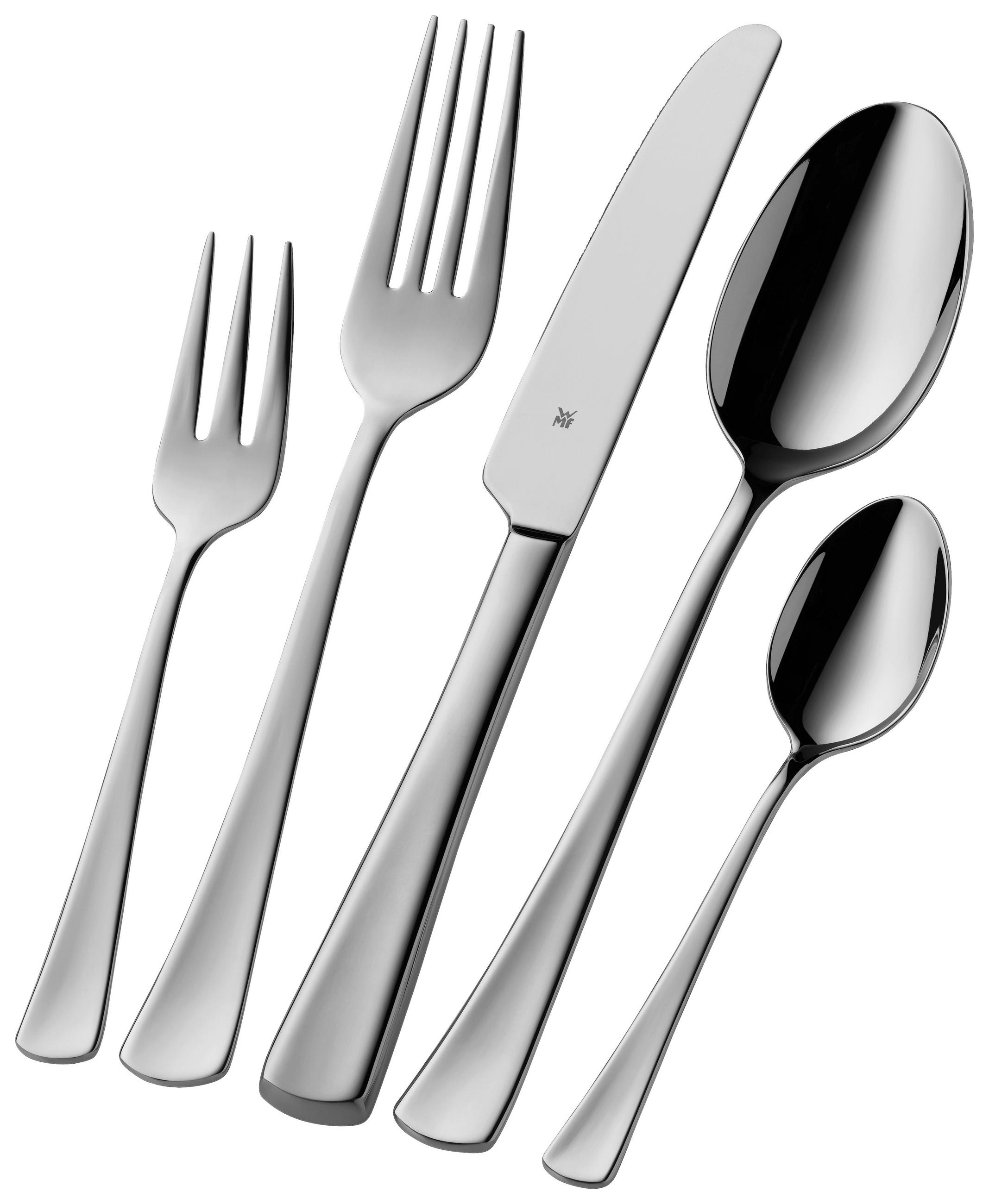 BESTECKSET DENVER  60-teilig  - Edelstahlfarben, Design, Metall - WMF
