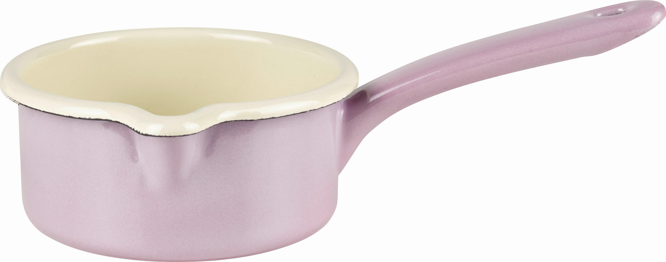 STIELKASSEROLLE Classic bunt 0,5 l  - Rosa, Basics, Metall (12cm) - Riess