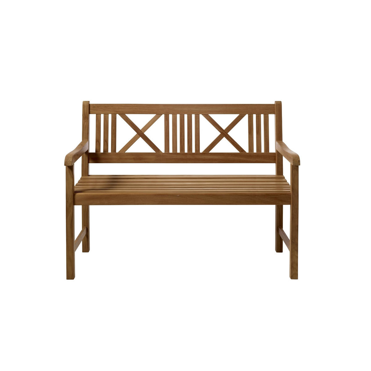 GARTENBANK 58/89/120 cm Teakholz   - Naturfarben/Teakfarben, Natur, Holz (58/89/120cm) - Gardenson