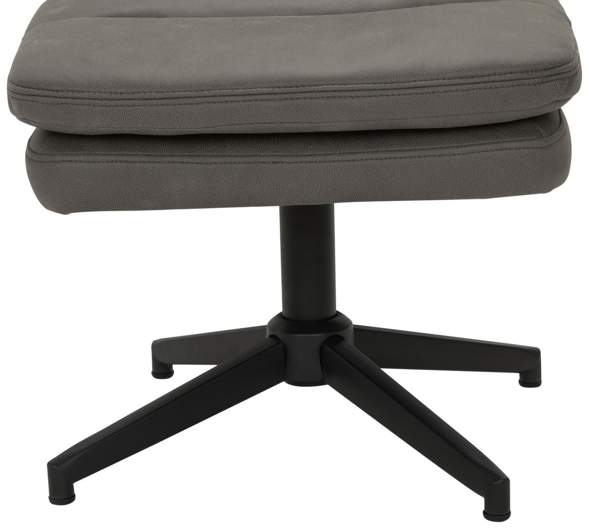 RELAXSESSELSET Mikrofaser    - Schwarz/Grau, Design, Textil/Metall (75/113/98cm) - Livetastic