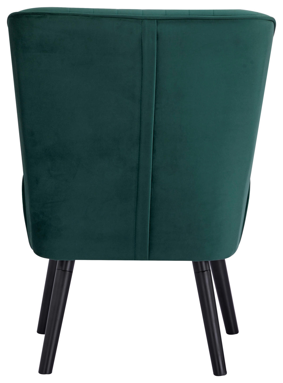 SESSEL Samt Grün    - Schwarz/Grün, Design, Holz/Textil (58/80/64cm) - P & B
