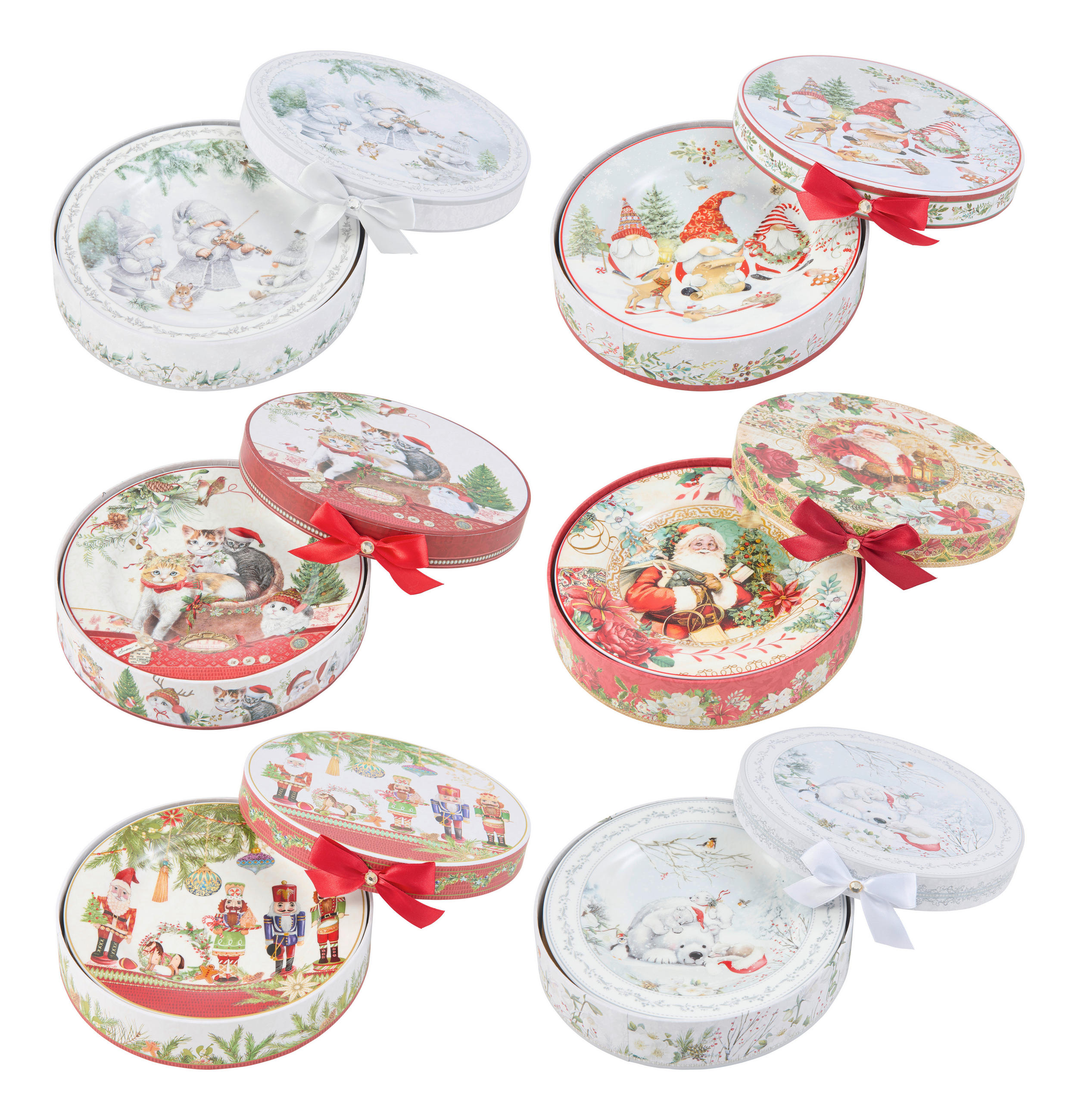 PLATOU PENTRU TORT 20 cm  - multicolor, Lifestyle, ceramică (20cm) - X-Mas