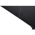 ESSTISCH Schwarz rechteckig  ausziehbar  - Schwarz, Design, Keramik/Metall (120-179/80/76cm) - Belluti