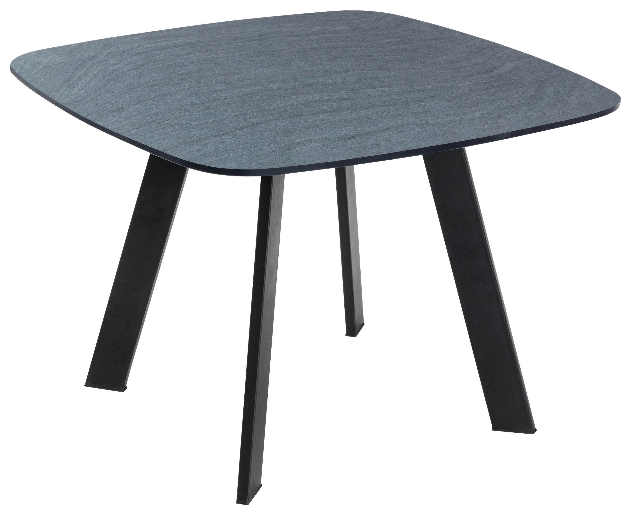 Couchtisch in Metall, Kunststoff, Glas 60/60/41 cm