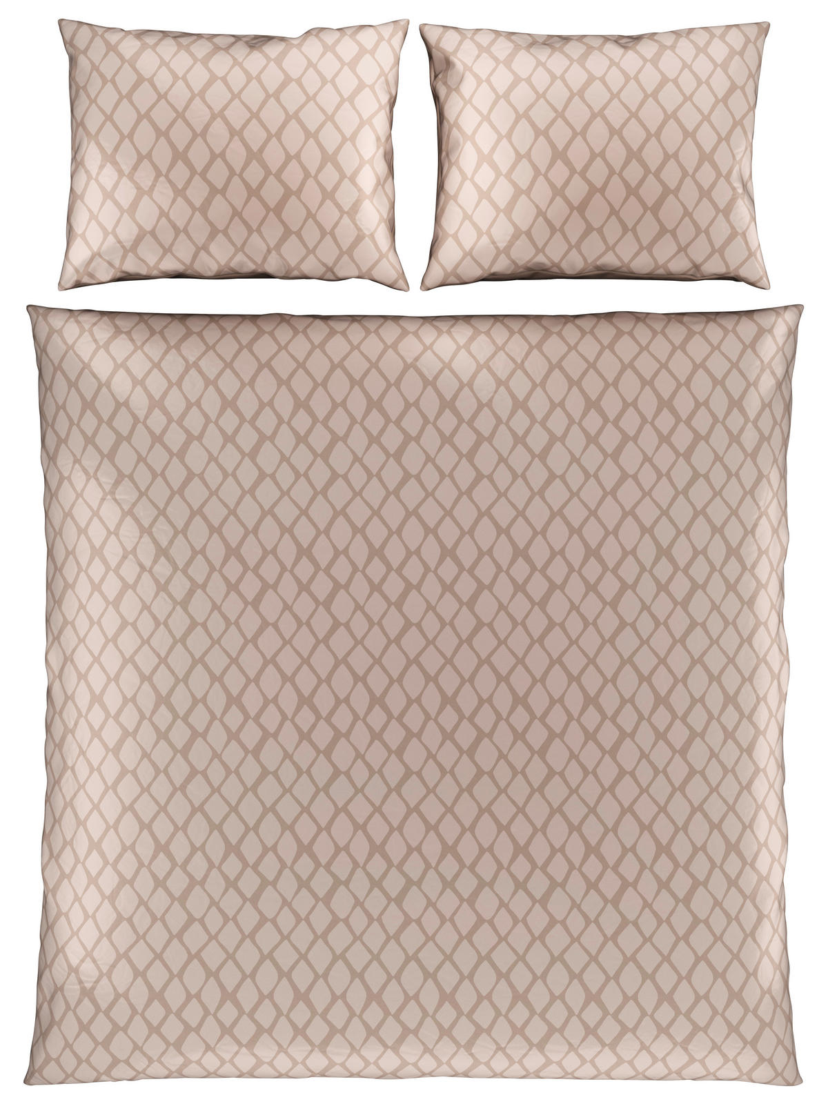 BETTWÄSCHESET Satin 200/210 cm  65 cm/100 cm  - Beige, Design, Textil (200/210cm) - Dieter Knoll