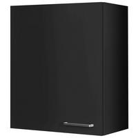 KÜCHENOBERSCHRANK 60/72/35 cm  in Schwarz  - Edelstahlfarben/Schwarz, MODERN, Holzwerkstoff (60/72/35cm) - Nobilia