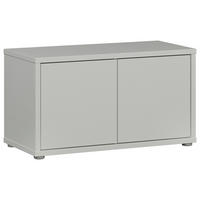 GARDEROBENBANK - Hellgrau/Grau, MODERN, Kunststoff (74,5/41,5/34,9cm) - Carryhome
