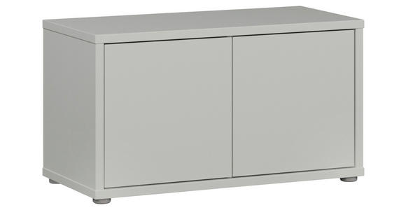 GARDEROBENBANK - Hellgrau/Grau, MODERN, Kunststoff (74,5/41,5/34,9cm) - Carryhome