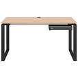 JUGENDSCHREIBTISCH 160/80/72 cm  - Eichefarben/Anthrazit, Design, Holzwerkstoff/Metall (160/80/72cm) - Cantus