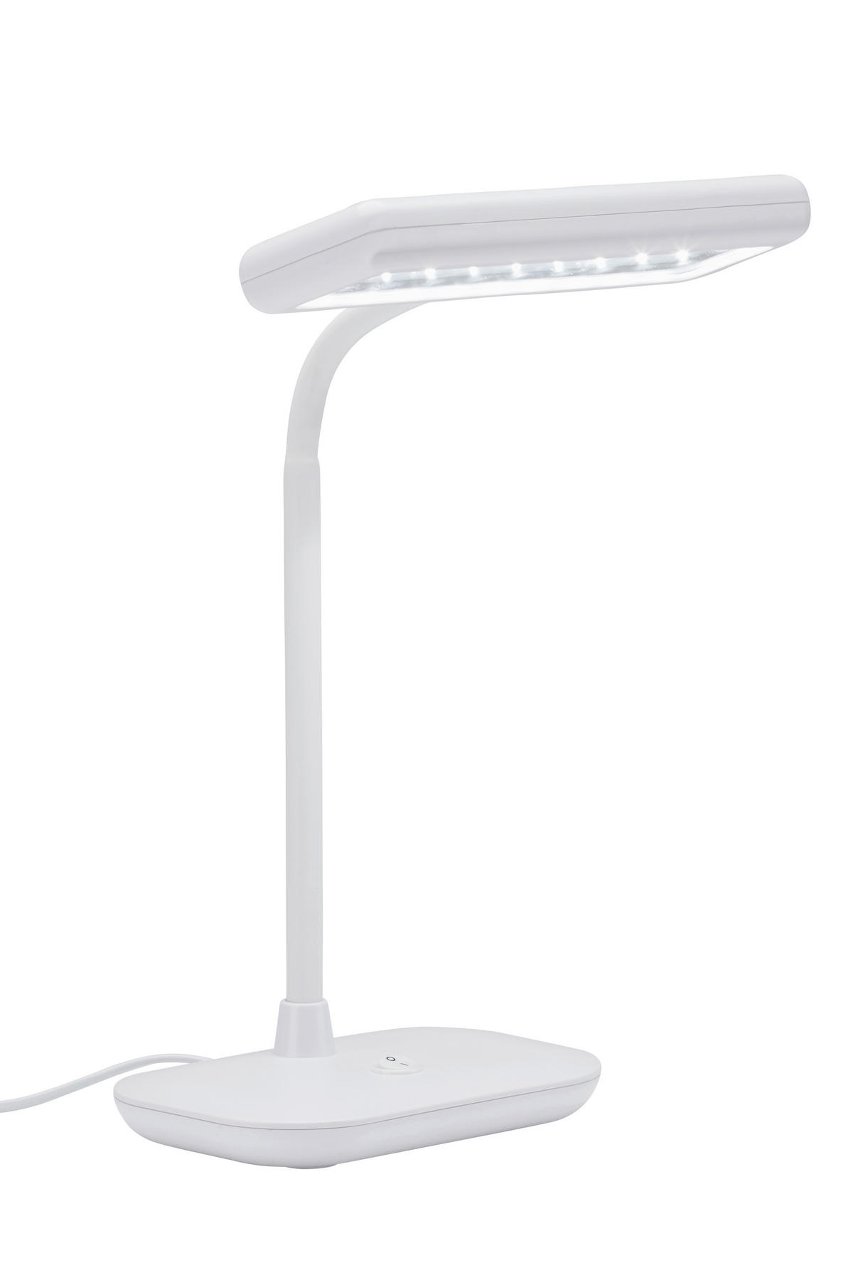 SCHREIBTISCHLEUCHTE Daylight   - Weiß, KONVENTIONELL, Kunststoff (44/23/12cm)