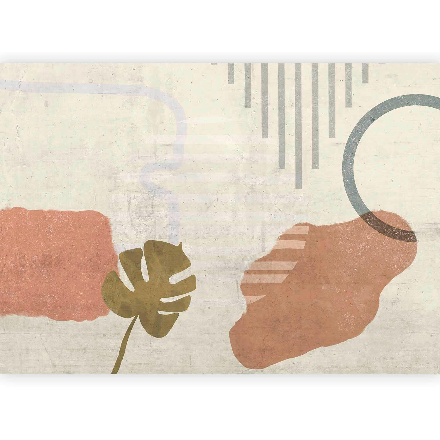 FOTOTAPETE - Cognac/Beige, Basics, Textil (400/280cm) - artgeist