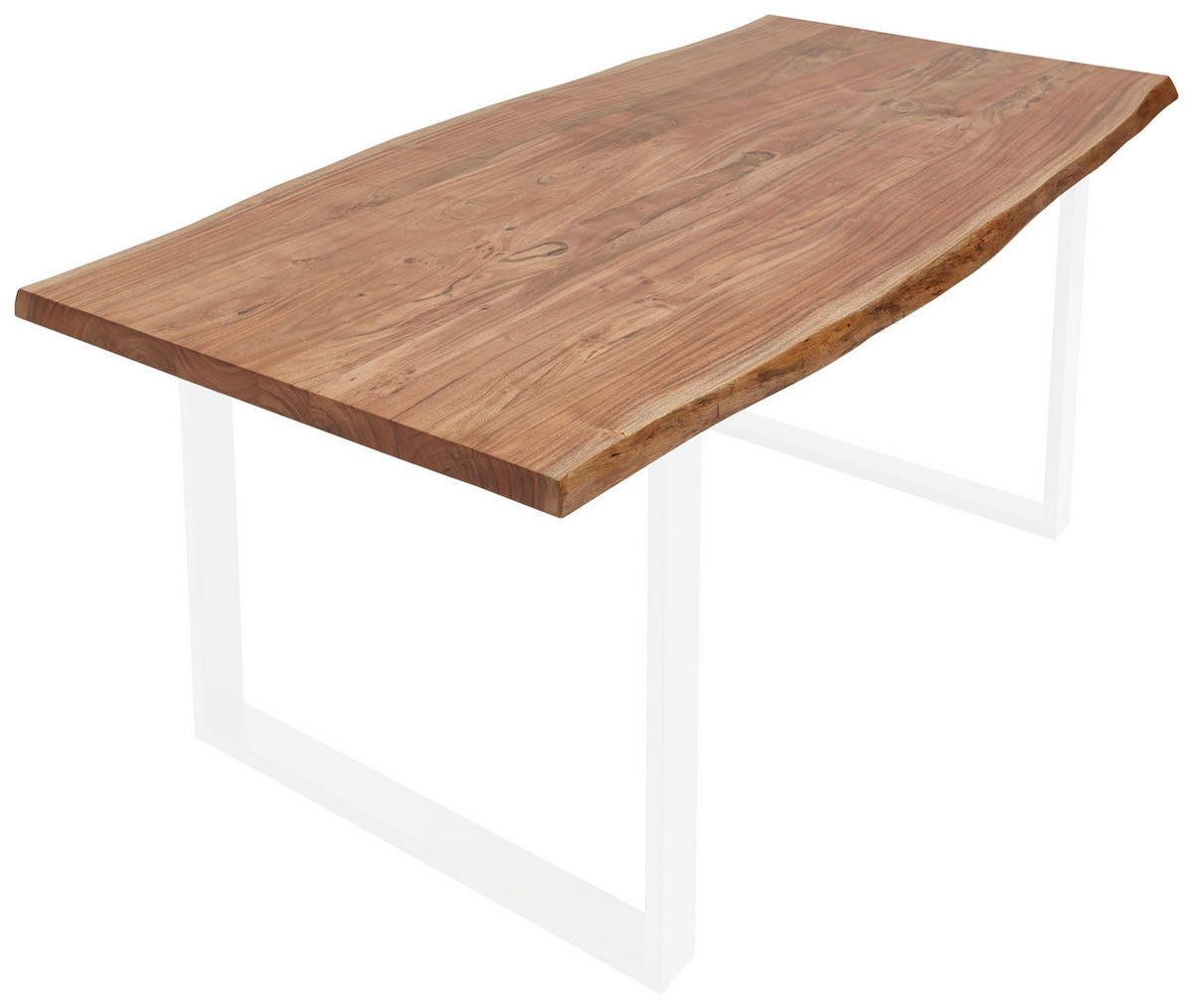 TISCHPLATTE Akazie massiv Akaziefarben  - Akaziefarben, Natur, Holz (200/100/3,8cm) - Valdera