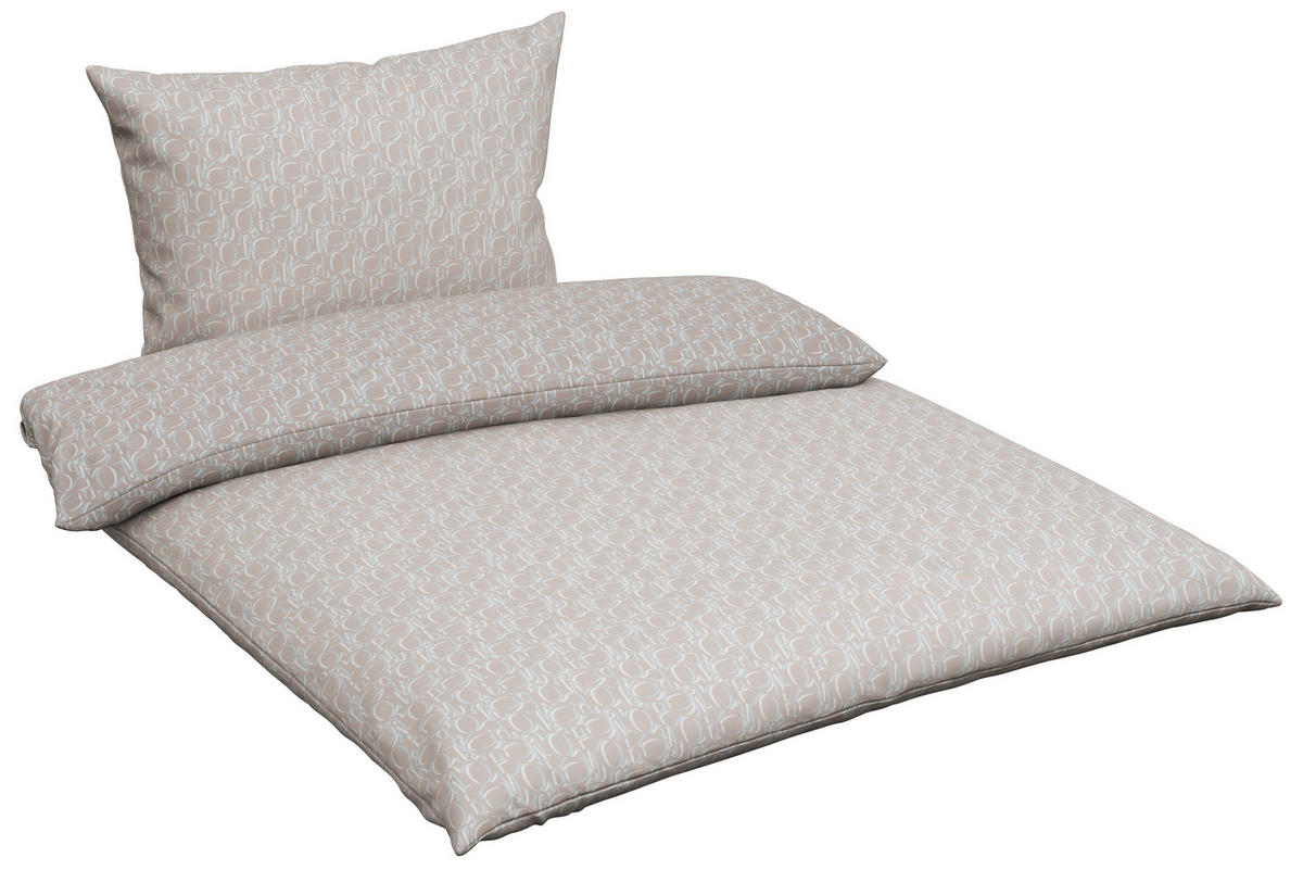 BETTWÄSCHE JOOP ORNAMENT Makosatin 140/200 cm  - Beige, Design, Naturmaterialien/Textil (140/200cm) - Joop!