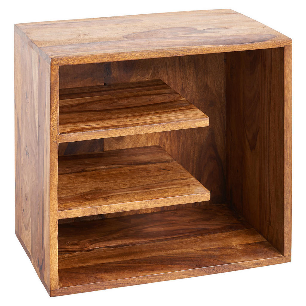Nachtkästchen Echtholz H: 43 Cm Surnar