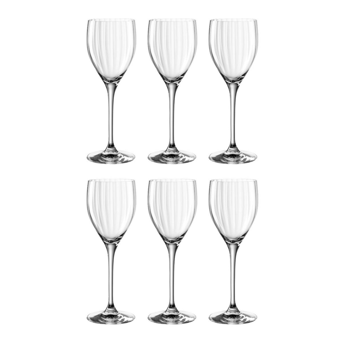 GLÄSERSET Poesia 6-teilig  - Transparent, Trend, Glas (8/22/8cm) - Leonardo
