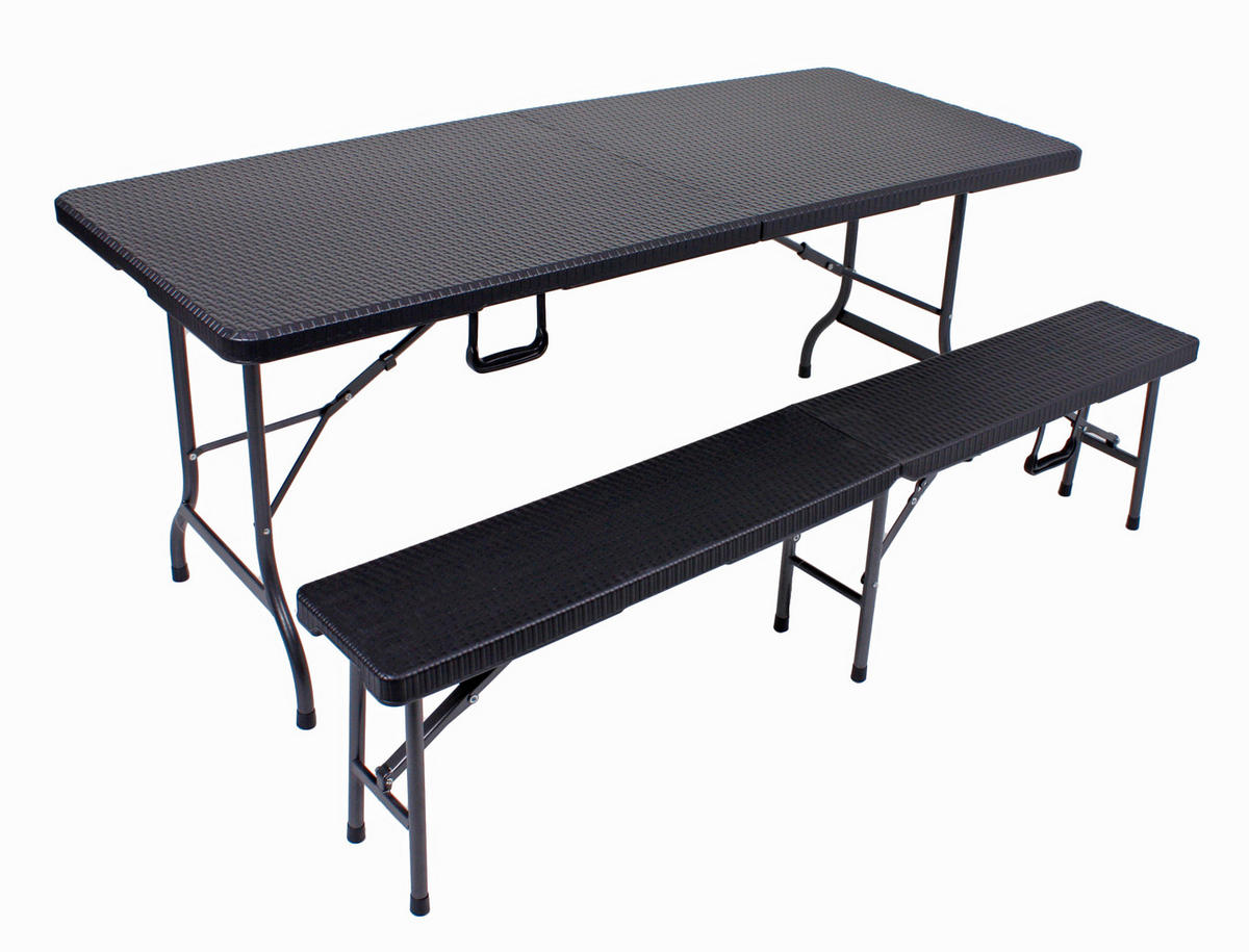ZAHRADNÍ SOUPRAVA 3dílné, kov, plast - černá, Basics, kov/plast (180/75/73cm) - Gardenson