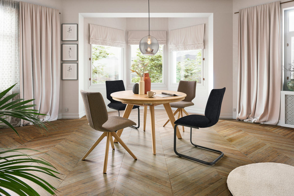 SCHWINGSTUHL Stahl Struktur  - Anthrazit, Design, Textil/Metall (50/91/61cm) - Venjakob