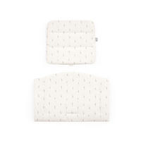 HOCHSTUHLEINLAGE  - Perlmutt, Basics, Textil (27cm) - Stokke