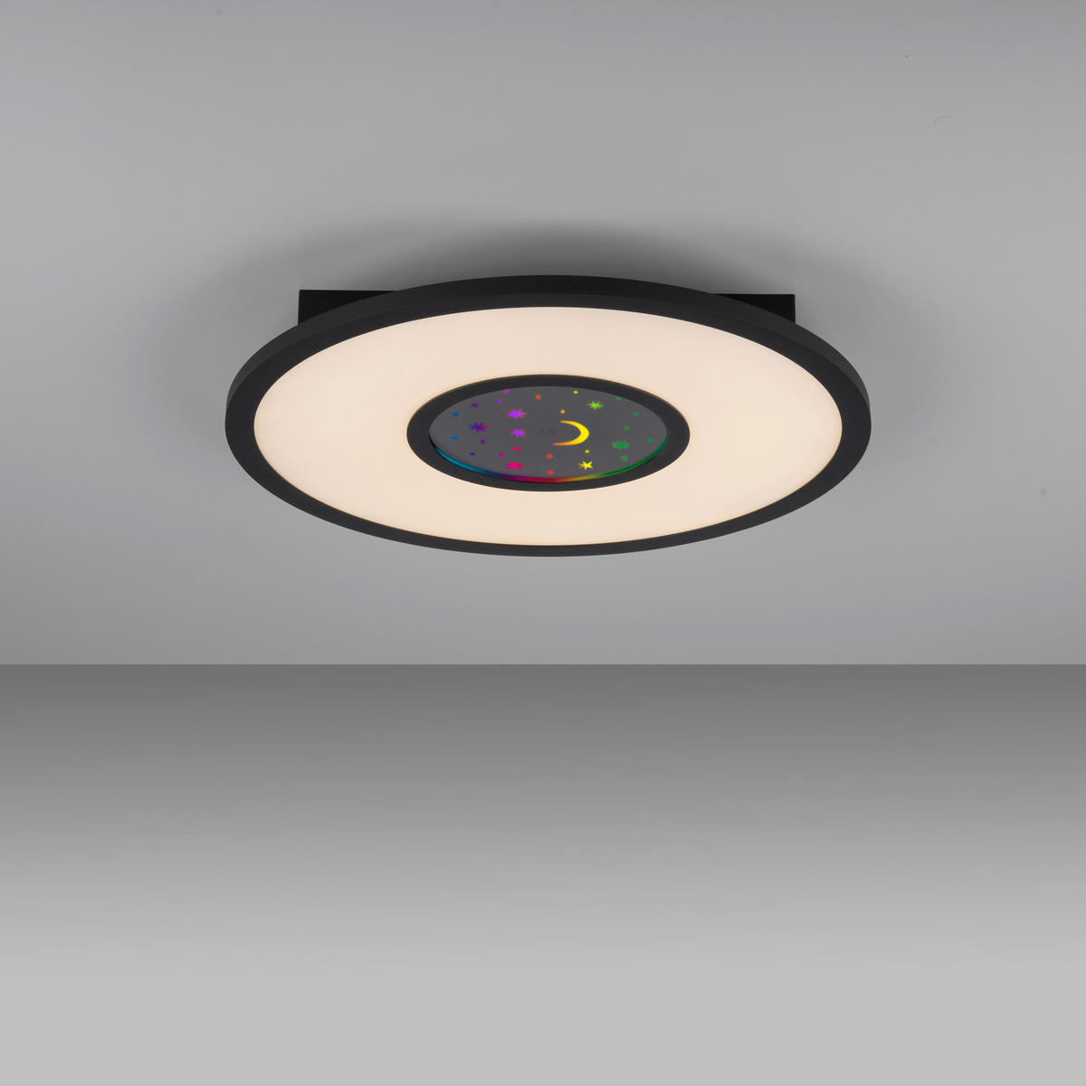 STROPNA LED-SVETILKA  Astro 23 W/2000 lm/2700-5000 K/230 V/ - črna, Trend, kovina/umetna masa (40/40/4,5cm)