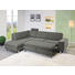 Ecksofa Hellgrau - Chromfarben/Hellgrau, Design, Textil/Metall (275/198cm) - Venda Ecksofa Hellgrau - Chromfarben/Hellgrau, Design, Textil/Metall (275/198cm) - Venda