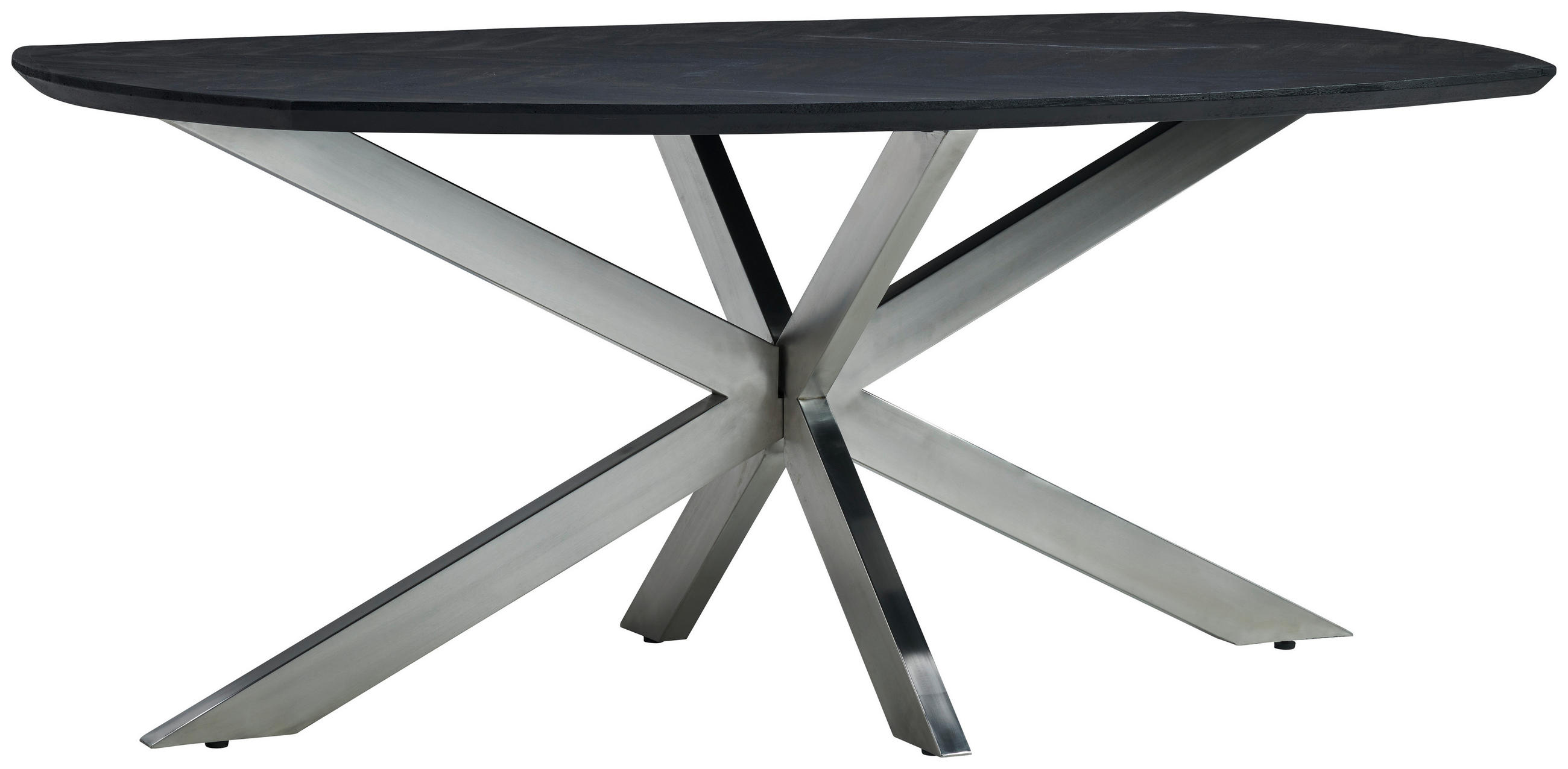 Masă din lemn, metal, 180/100/76 cm,