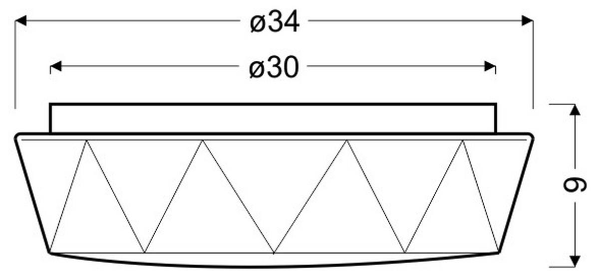 LED-DECKENLEUCHTE 34/34/9 cm   - Weiß, Basics, Metall (34/34/9cm)