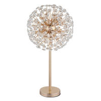 KRISTALL-TISCHLEUCHTE 35/65 cm   - Klar/Transparent, LIFESTYLE, Glas/Kunststoff (35/65cm) - Globo