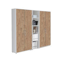 AKTENSCHRANK 212,9/185,6/33 cm  - Eichefarben/Weiß, MODERN, Holzwerkstoff (212,9/185,6/33cm) - MID.YOU