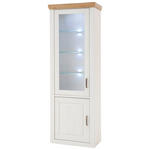 VITRINE  in Eichefarben, Pinienfarben  - Eichefarben/Schwarz, LIFESTYLE, Glas/Holzwerkstoff (73/210/40cm) - Landscape