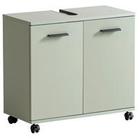 WASCHBECKENUNTERSCHRANK 60/63,4/32,6 cm  - Pastellgrün/Schwarz, KONVENTIONELL, Holzwerkstoff/Kunststoff (60/63,4/32,6cm) - Stylife
