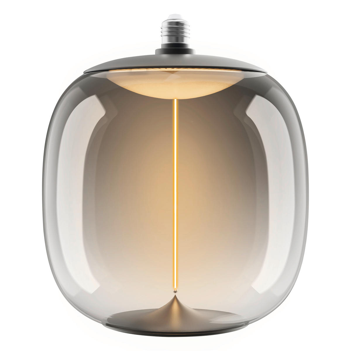 LED-LEUCHTMITTEL   E27 12 W 400 lm  - Grau, KONVENTIONELL, Kunststoff (25/30cm) - Osram