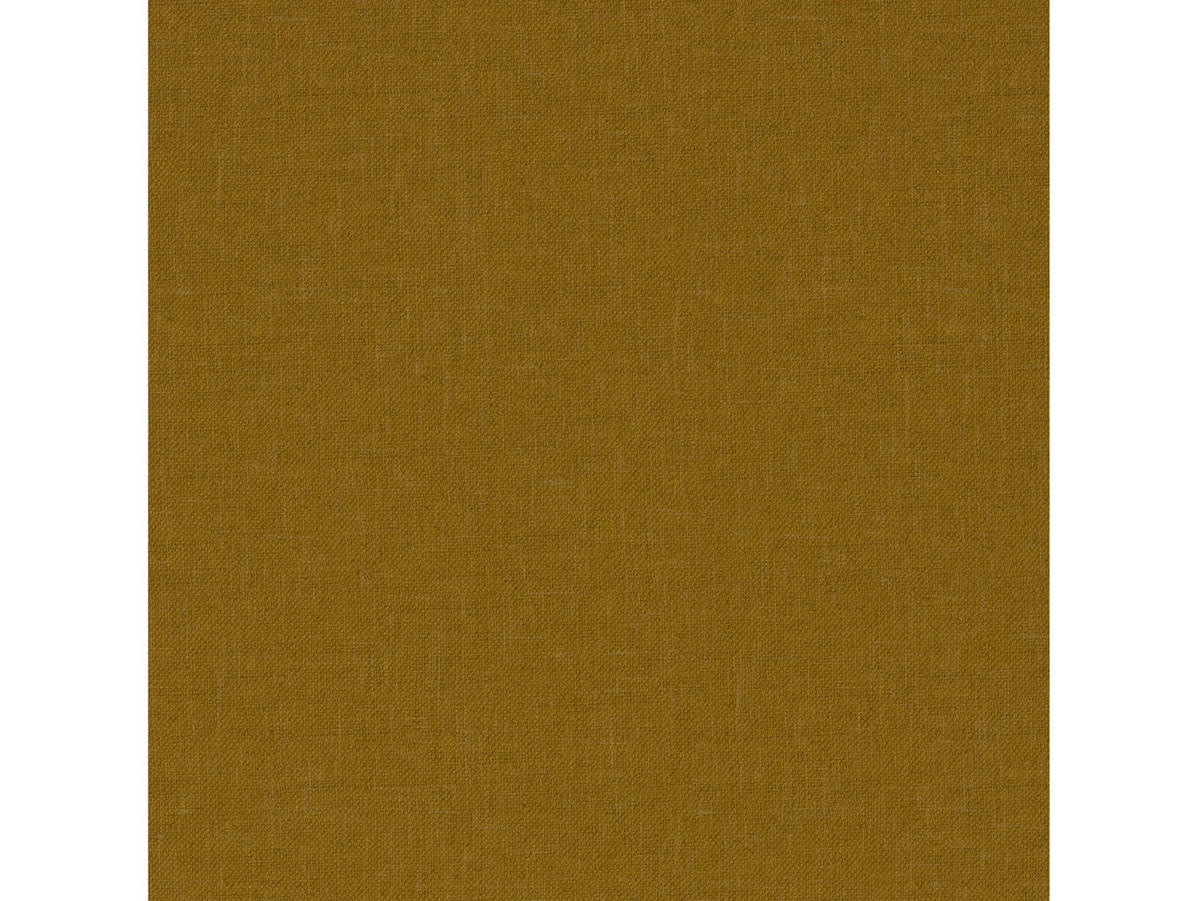 HOCKER HANNOVER Webstoff, Leinenoptik Currygelb  - Currygelb/Schwarz, Basics, Kunststoff/Textil (130/43/69cm) - Livetastic